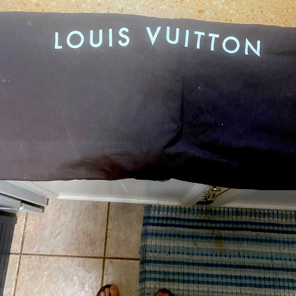 Louis Vuitton 100%Cotton, vintage, made in Italy, brown garment bag